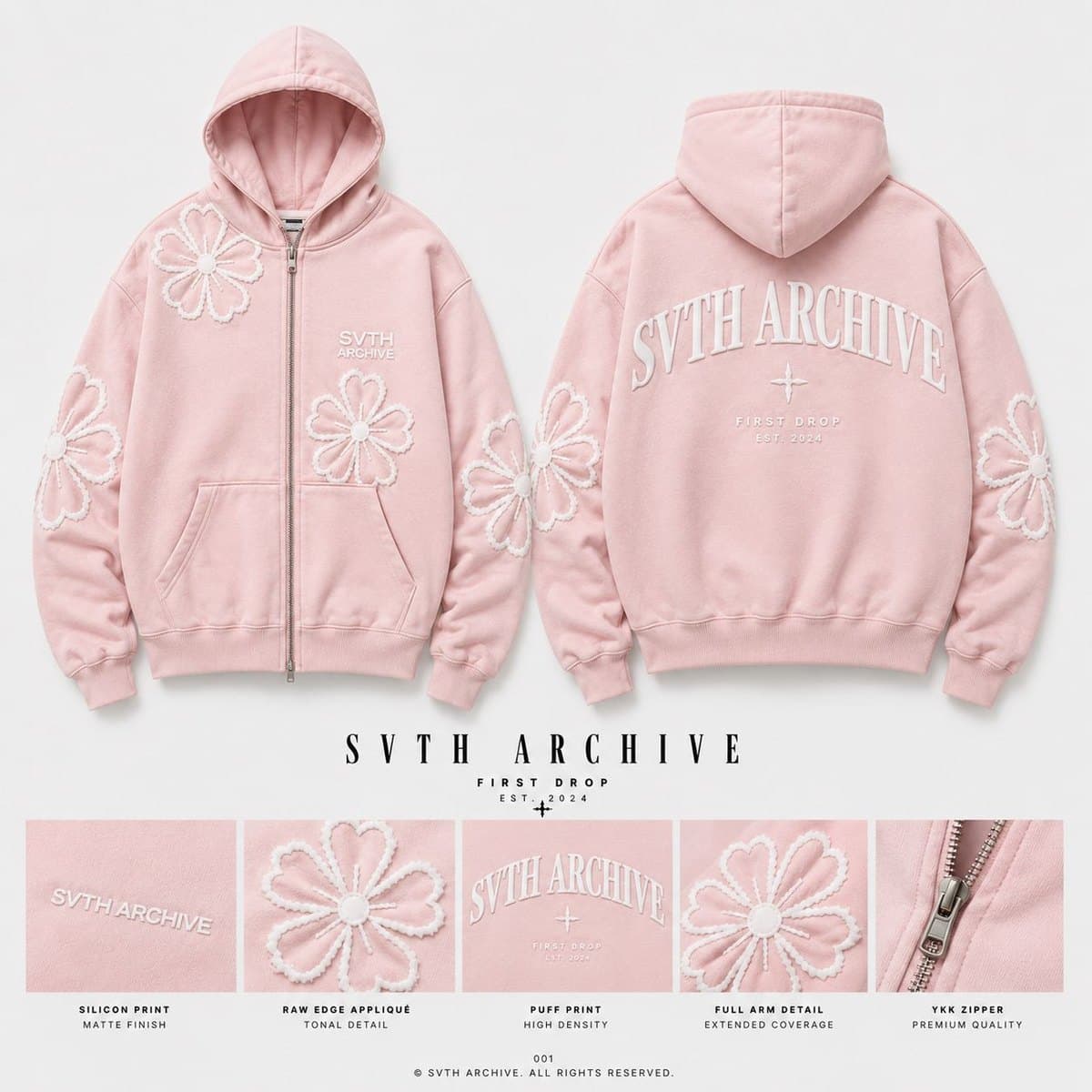 Bloom Zip — Rosa